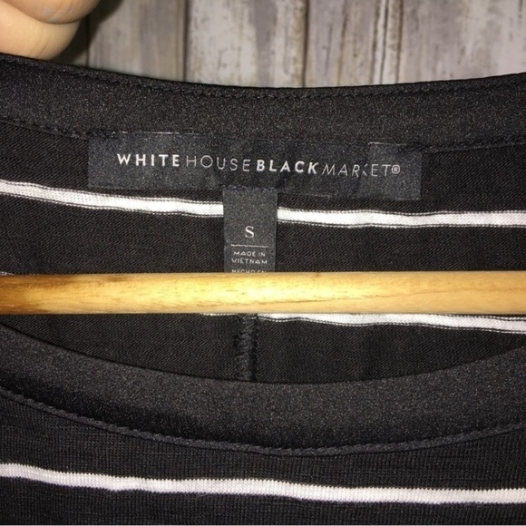 White House Black Market Striped Tee - Picture 3 of 3